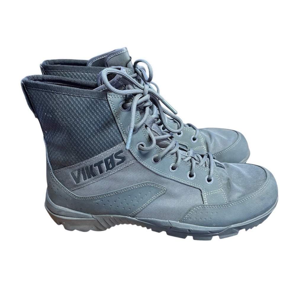 VIKTOS Johnny Combat Waterproof Boots Men's Size 12 Gray Tactical Lace-Up‎